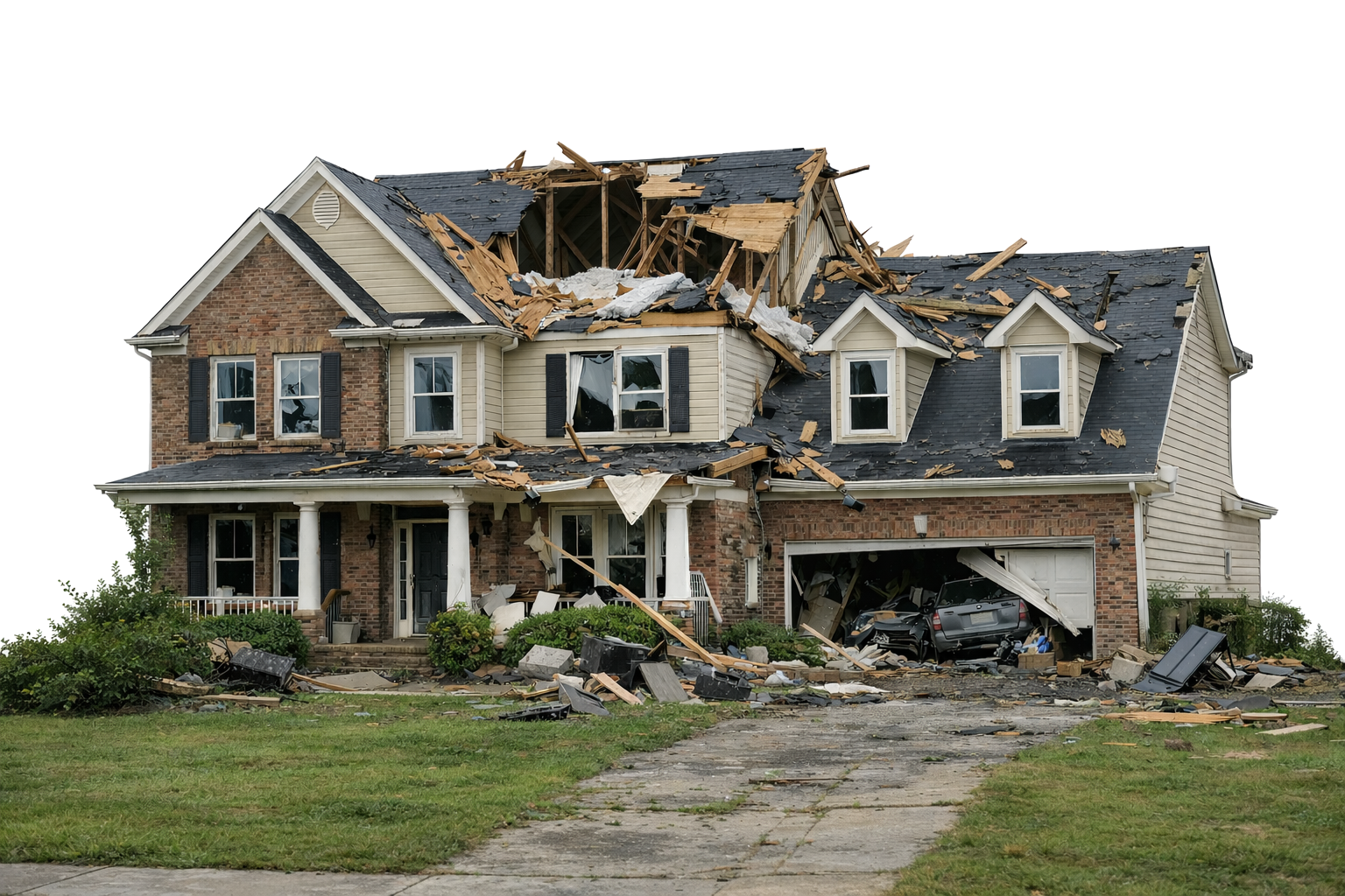 Distressed House
